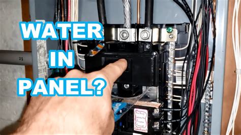 comed electric box leacking water|wet electrical breaker box damage.